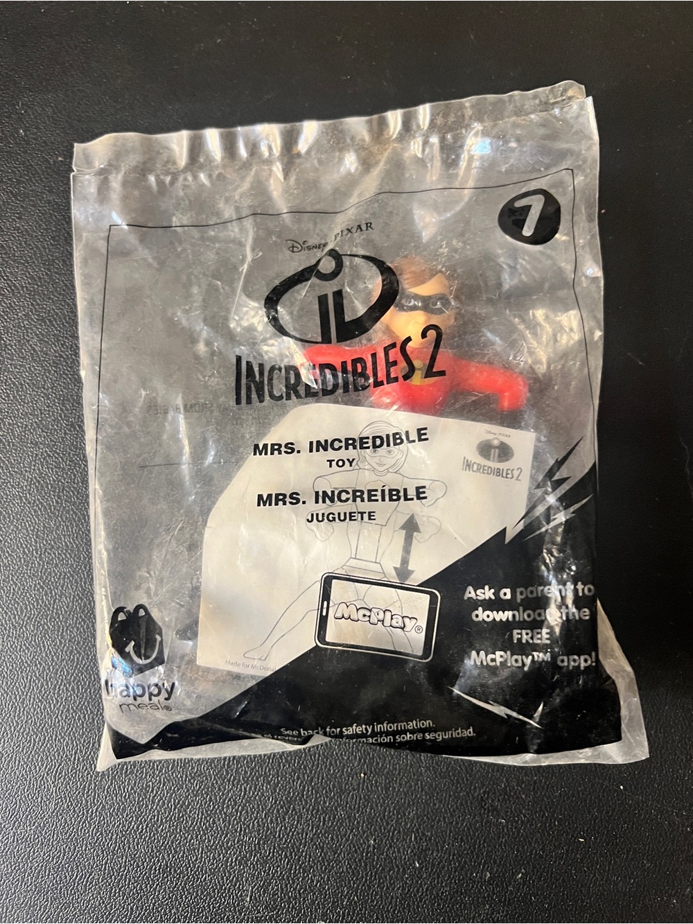 2018 McDonald's Happy Meal Toys Incredibles 2 Mrs.Incredible #7 Sealed